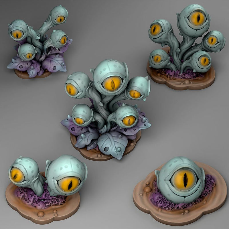 Mysterious Eye Plants – Fantastic Plants & Rocks 3D printed scatter terrain