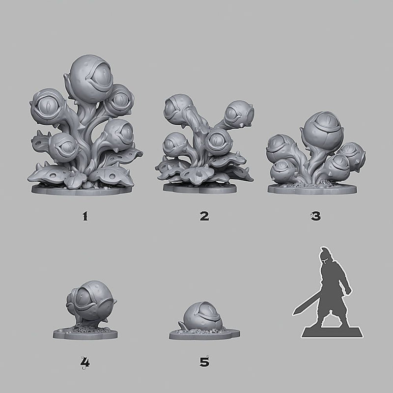 Mysterious Eye Plants – Fantastic Plants & Rocks 3D printed scatter terrain
