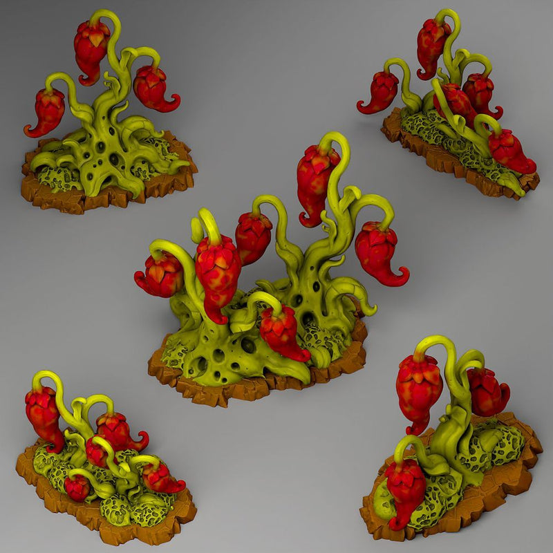 Toxic Peppers – Fantastic Plants & Rocks 3D printed scatter terrain