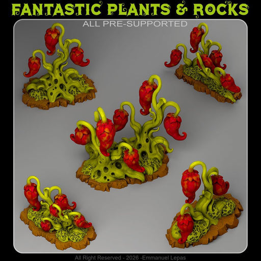 Toxic Peppers – Fantastic Plants & Rocks 3D printed scatter terrain
