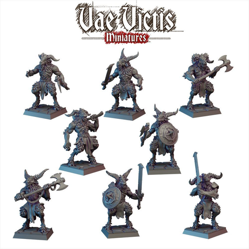 Beastwarriors – 8 Mini Set – Vae Victis 3D printed tabletop miniature