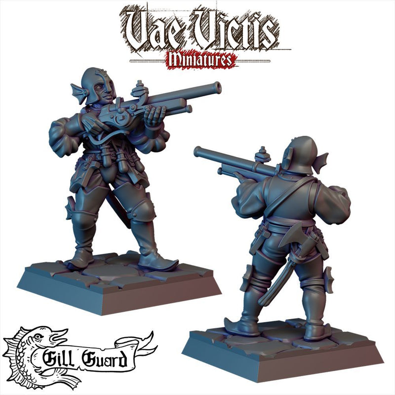 Gill Guard Soldiers – 10 Mini Set – Vae Victis 3D printed tabletop miniature