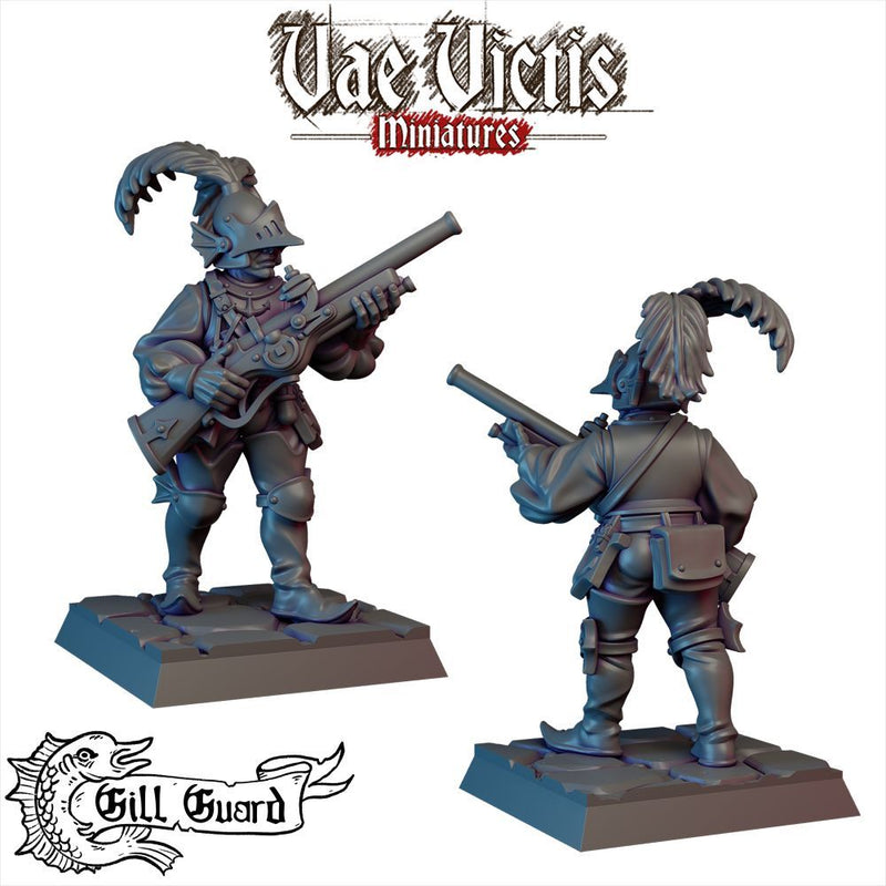 Gill Guard Soldier #03 – Vae Victis 3D printed tabletop miniature