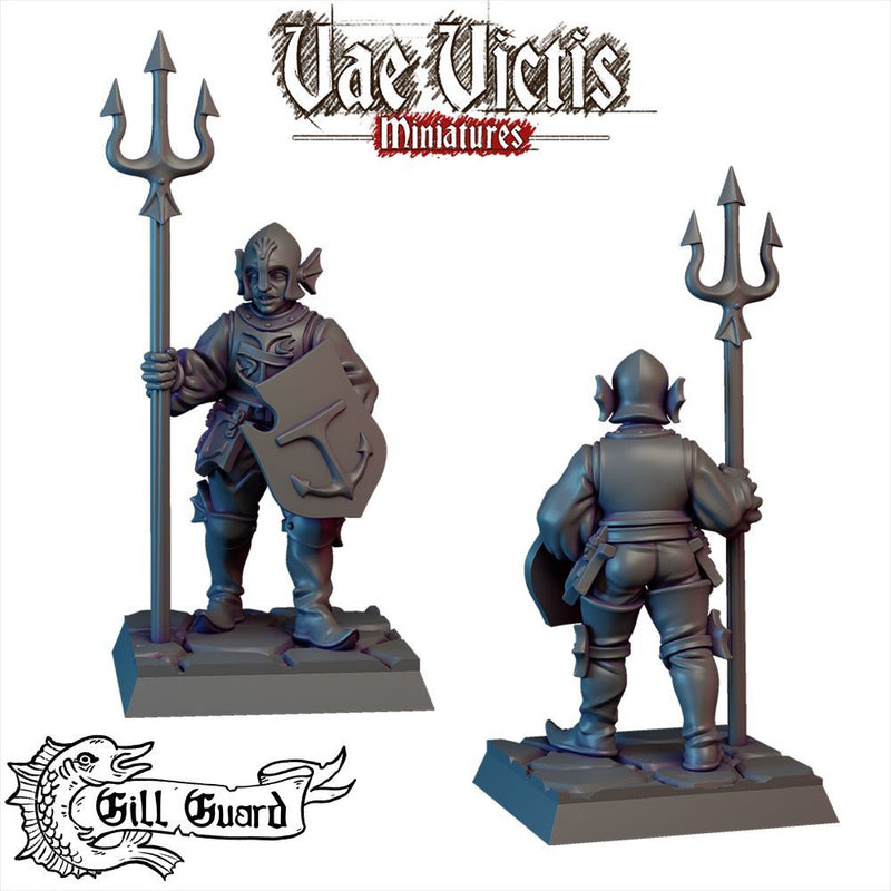 Gill Guard Soldier #04 – Vae Victis 3D printed tabletop miniature