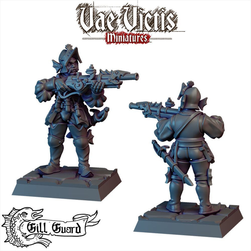 Gill Guard Soldier #05 – Vae Victis 3D printed tabletop miniature