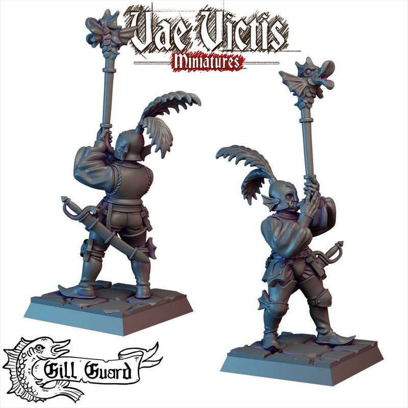 Gill Guard Soldier #09 – Vae Victis 3D printed tabletop miniature