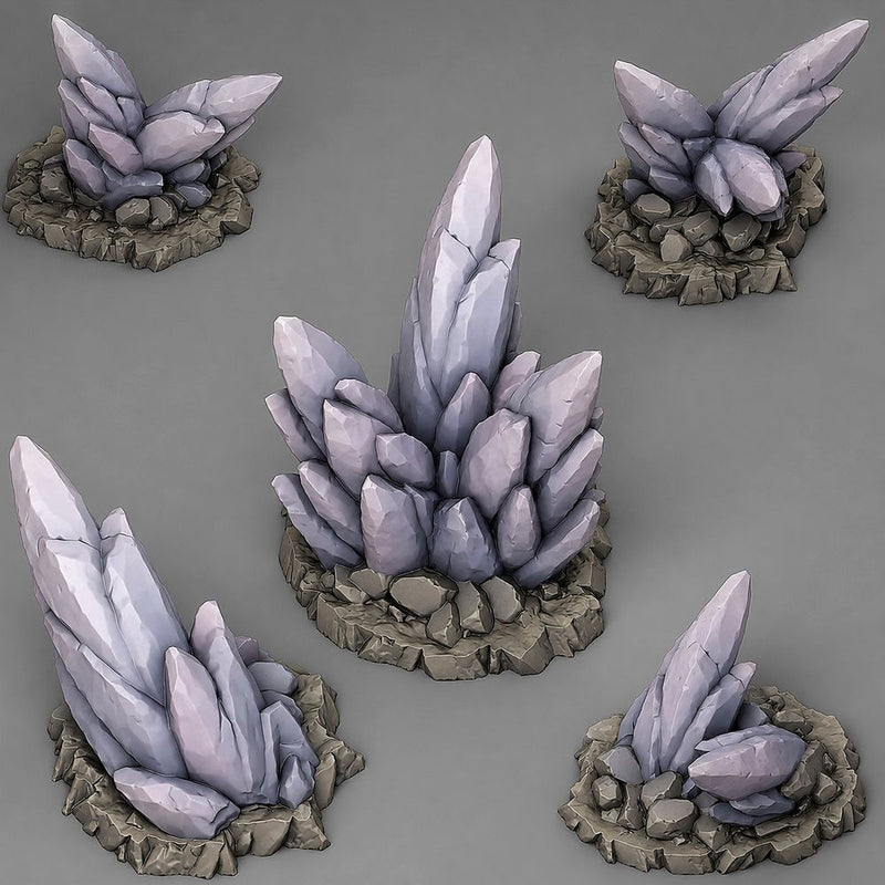 Void Crystals – Fantastic Plants & Rocks 3D printed scatter terrain