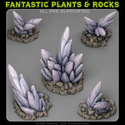 Void Crystals – Fantastic Plants & Rocks 3D printed scatter terrain