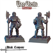 Bleak Company Mailed Poleaxeman – Vae Victis 3D printed tabletop miniature