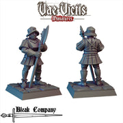 Bleak Company Visored Halberdier – Vae Victis 3D printed tabletop miniature