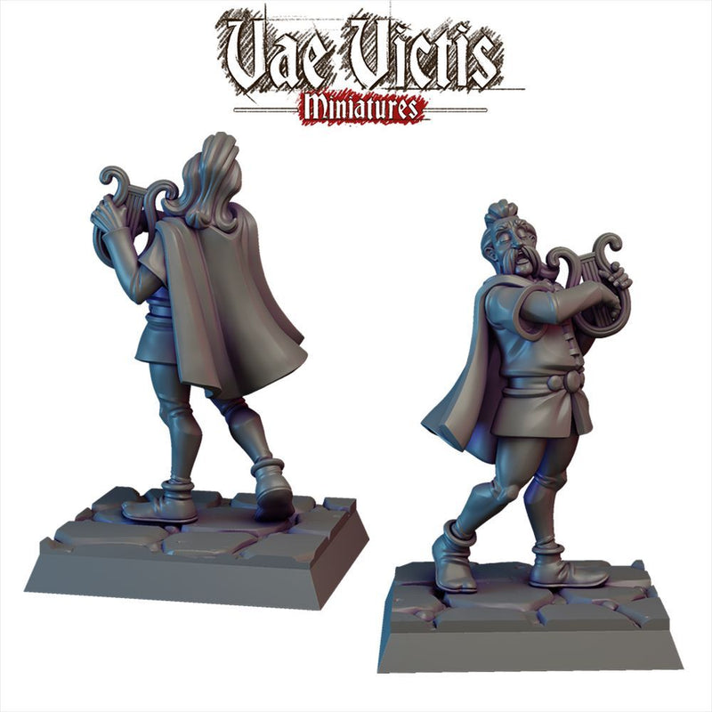 Village Bard – Vae Victis 3D printed tabletop miniature