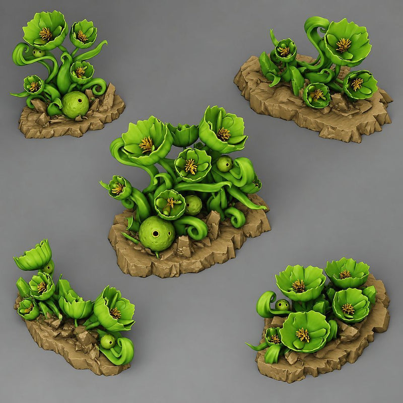 Witchbane Blooms – Fantastic Plants & Rocks 3D printed scatter terrain