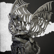 Vampire Lady on Zombie Dragon – Highlands Miniatures 3D printed tabletop miniature
