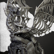 Vampire Lady on Zombie Dragon – Highlands Miniatures 3D printed tabletop miniature