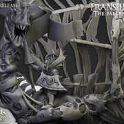 Vampire Lady on Zombie Dragon – Highlands Miniatures 3D printed tabletop miniature