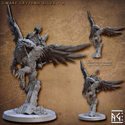 Dwarf Gryphon Rider A – Artisan Guild 3D printed tabletop miniature