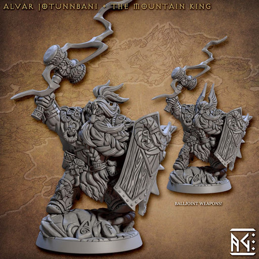 Alvar Jotunnbani – Artisan Guild 3D printed tabletop miniature