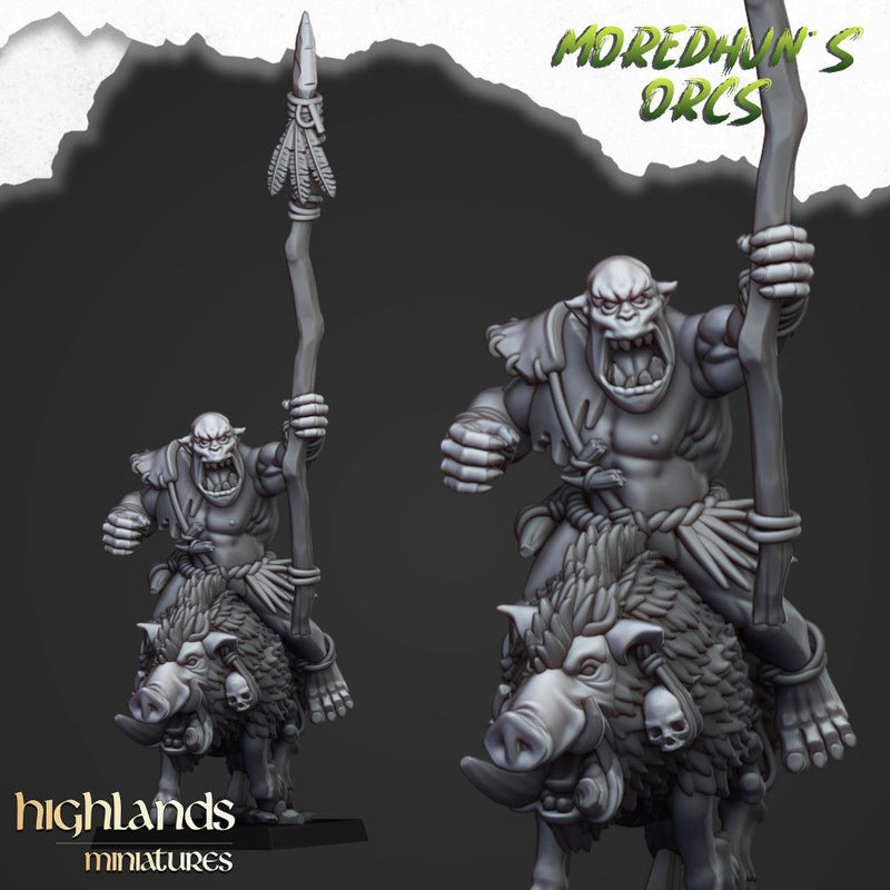 Mounted Cave Orcs – Highlands Miniatures 3D printed tabletop miniature
