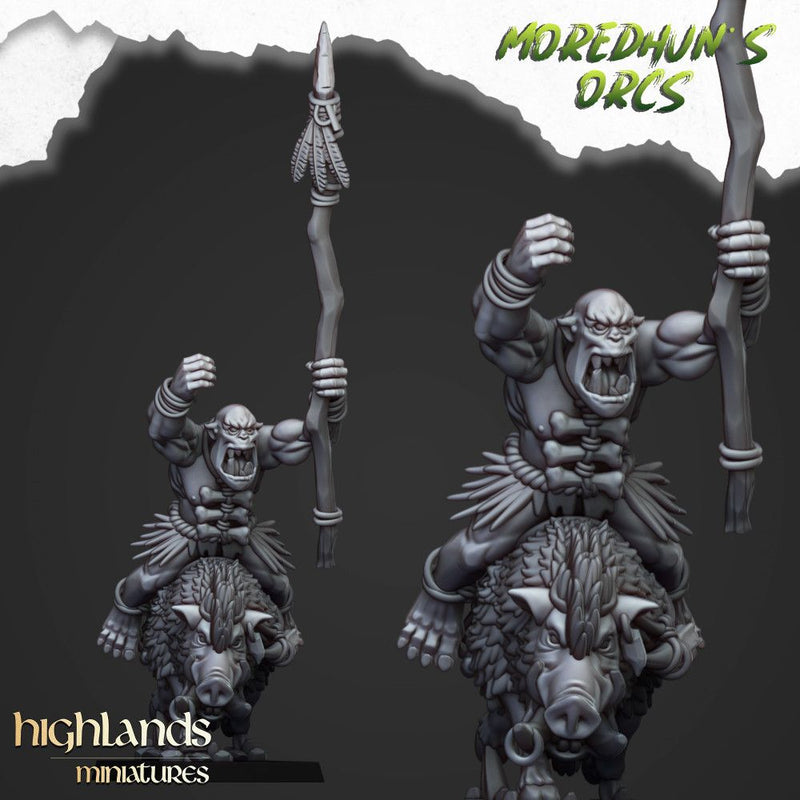 Mounted Cave Orcs – Highlands Miniatures 3D printed tabletop miniature