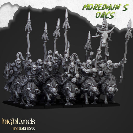 Mounted Cave Orcs – Highlands Miniatures 3D printed tabletop miniature