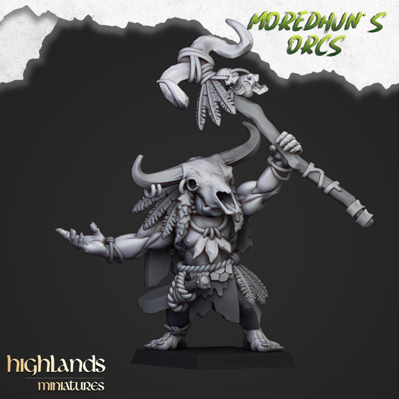 Cave Orc Shaman – Highlands Miniatures 3D printed tabletop miniature