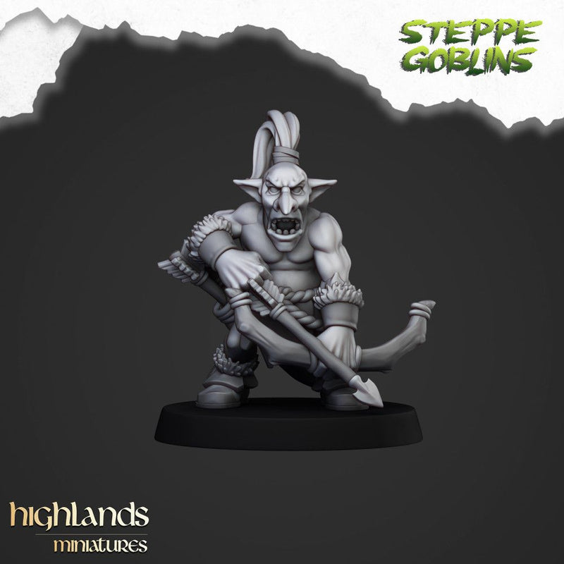 Steppe Goblin with Bows – Highlands Miniatures 3D printed tabletop miniature