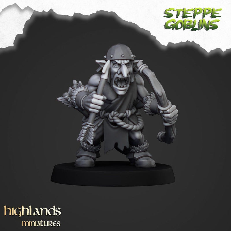 Steppe Goblin with Bows – Highlands Miniatures 3D printed tabletop miniature