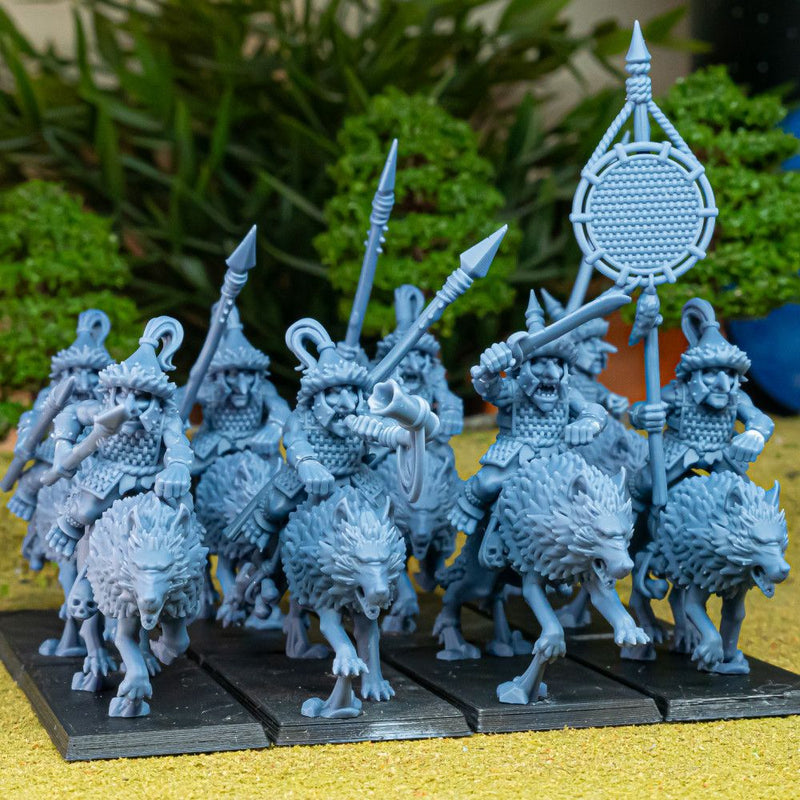Mounted Steppe Goblins – Highlands Miniatures 3D printed tabletop miniature