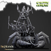 Mounted Coast Goblins on Giant Crab – Highlands Miniatures 3D printed tabletop miniature