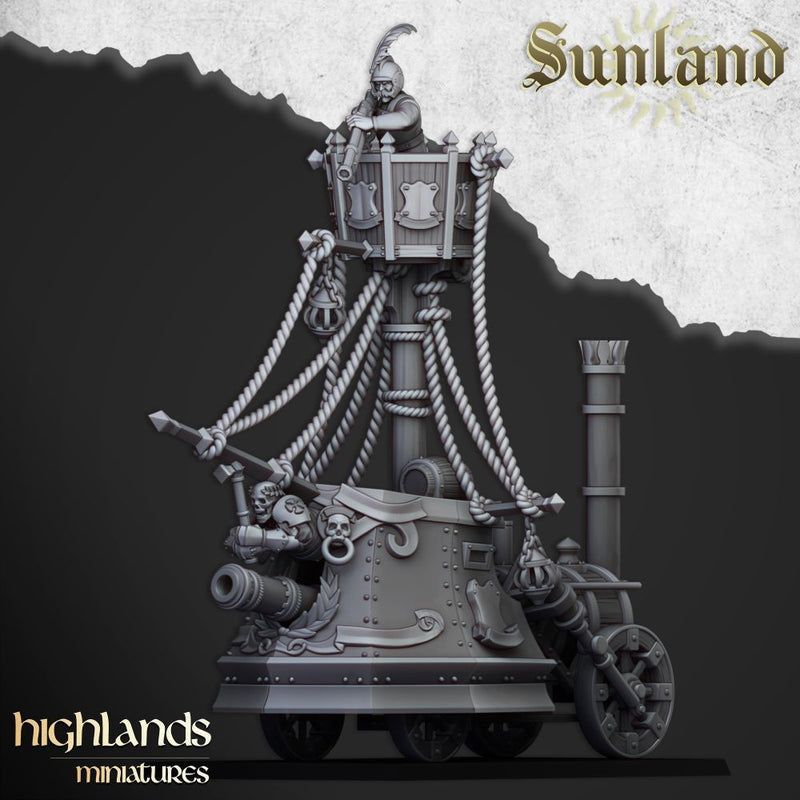 Sunland Ironclad Landship – Highlands Miniatures 3D printed tabletop miniature
