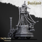Sunland Ironclad Landship – Highlands Miniatures 3D printed tabletop miniature