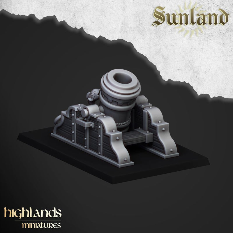 Sunland Artillery – Highlands Miniatures 3D printed tabletop miniature