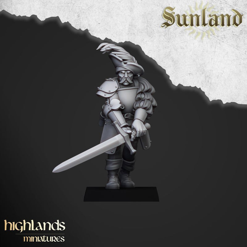 Sunland Landsknechts – Highlands Miniatures 3D printed tabletop miniature