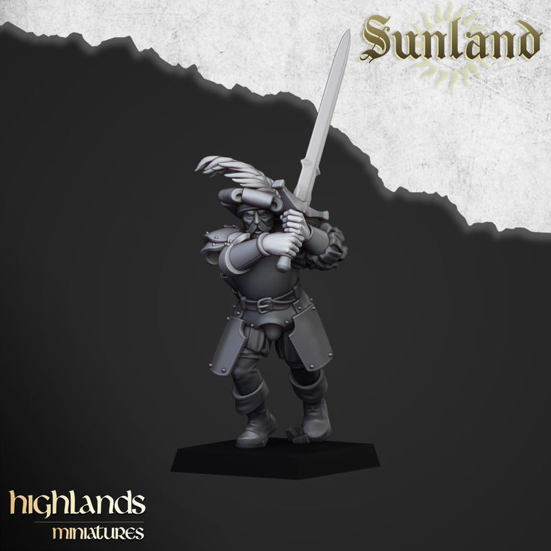 Sunland Landsknechts – Highlands Miniatures 3D printed tabletop miniature