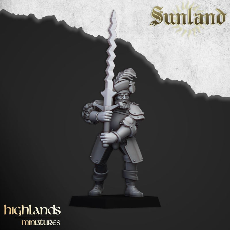 Sunland Landsknechts – Highlands Miniatures 3D printed tabletop miniature