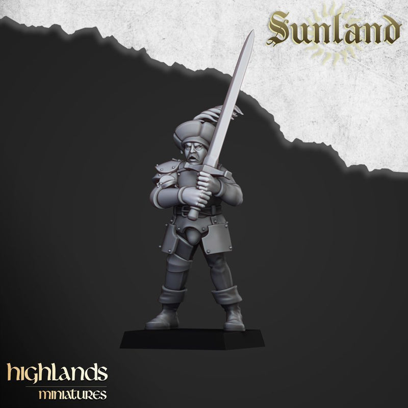 Sunland Landsknechts – Highlands Miniatures 3D printed tabletop miniature
