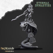Mounted Ancint Guard on Great Snakes – Highlands Miniatures 3D printed tabletop miniature