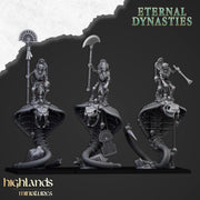 Mounted Ancint Guard on Great Snakes – Highlands Miniatures 3D printed tabletop miniature