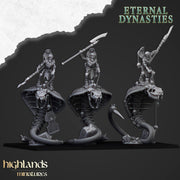 Mounted Ancint Guard on Great Snakes – Highlands Miniatures 3D printed tabletop miniature