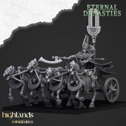 Eternal Pharoah on Chariot – Highlands Miniatures 3D printed tabletop miniature