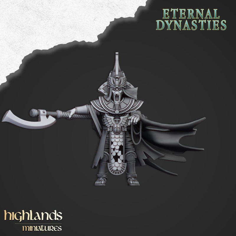 Eternal Pharoah on Chariot – Highlands Miniatures 3D printed tabletop miniature