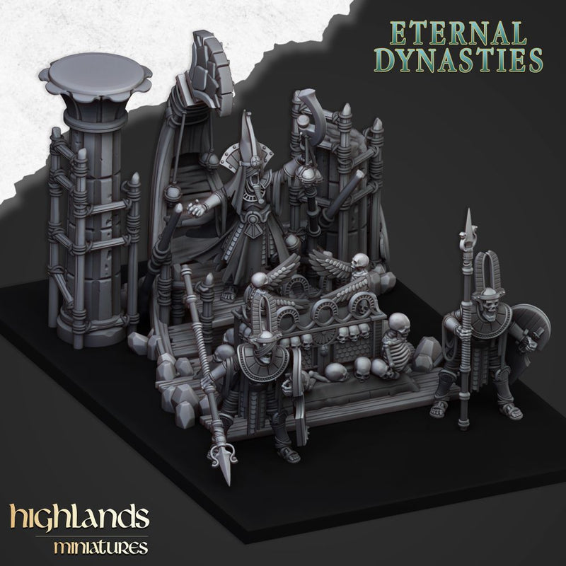 Pharaoh Funeral Ship – Highlands Miniatures 3D printed tabletop miniature