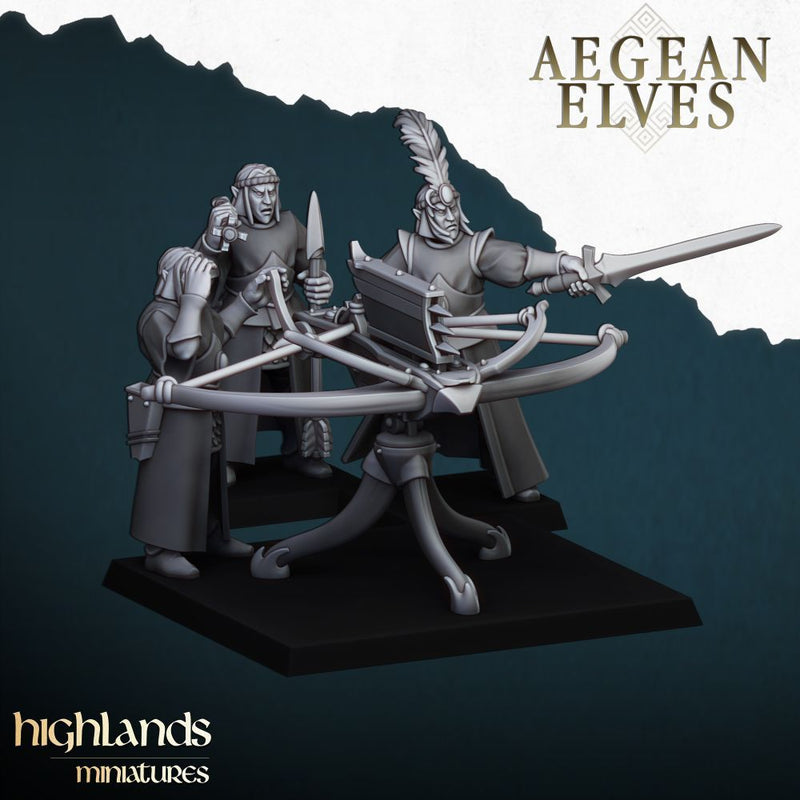 Aegean Elves Ballista – Highlands Miniatures 3D printed tabletop miniature