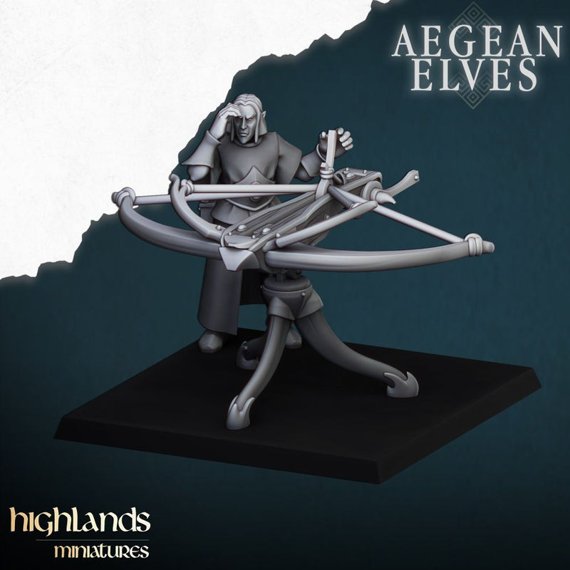 Aegean Elves Ballista – Highlands Miniatures 3D printed tabletop miniature