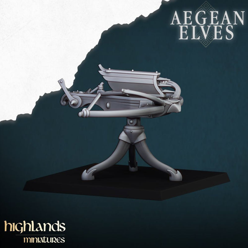 Aegean Elves Ballista – Highlands Miniatures 3D printed tabletop miniature