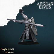 Aegean Elves Spearmen – Highlands Miniatures 3D printed tabletop miniature