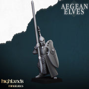 Aegean Elves Spearmen – Highlands Miniatures 3D printed tabletop miniature