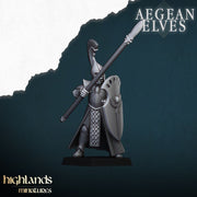Aegean Elves Spearmen – Highlands Miniatures 3D printed tabletop miniature