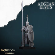 Aegean Elves Spearmen – Highlands Miniatures 3D printed tabletop miniature