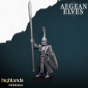 Aegean Elves Spearmen – Highlands Miniatures 3D printed tabletop miniature